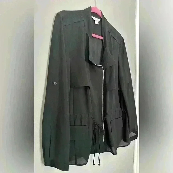 Christopher & Bank Black Long Sleeve Women's Blazer (342) - Picture 3 of 12